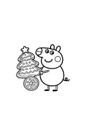 Peppa Pig kleurplaat 20